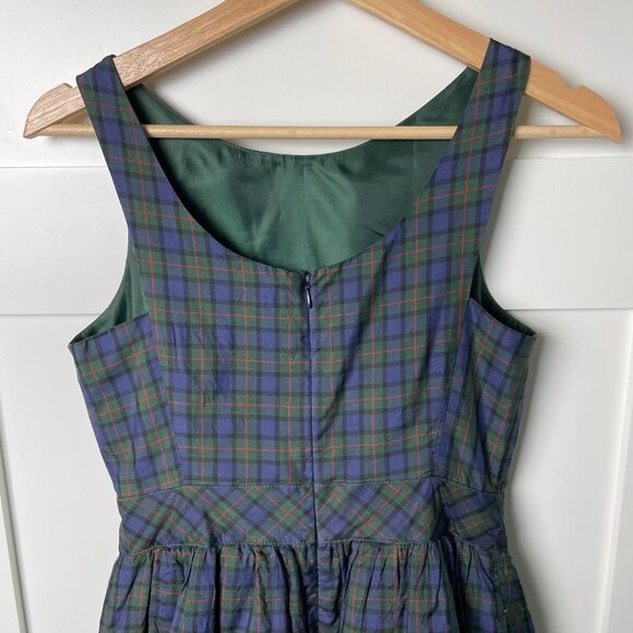 Tommy Hilfiger Silk Plaid Midi Dress - Picture 6 of 10